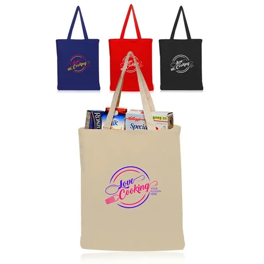 4 oz. Color Cotton Canvas Tote Bags