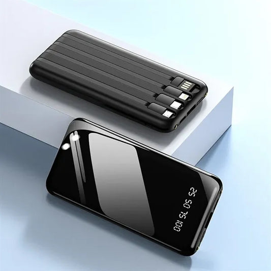 Power Bank with Built-in Cables