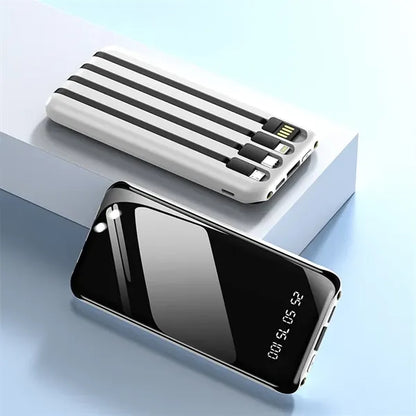 Power Bank with Built-in Cables