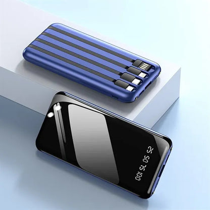 Power Bank with Built-in Cables