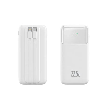 10000mAh Power Bank with Dual Built-in Cables