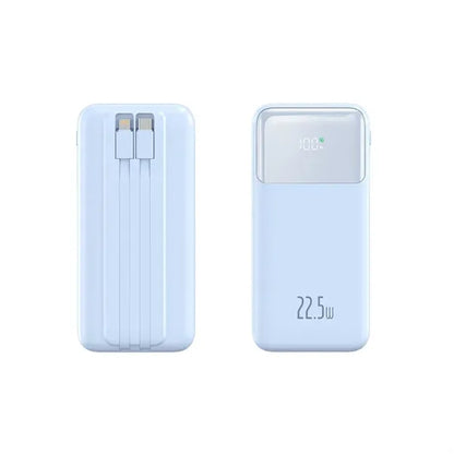 10000mAh Power Bank with Dual Built-in Cables