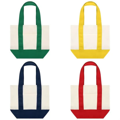 Cotton Canvas Boat Tote Bag 12 OZ (13'' x 6'' x 11'' )