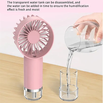 Portable Cooling  Handheld Mist Fan