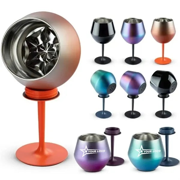 14OZ Detachable Stem Premium Stainless Steel Goblet