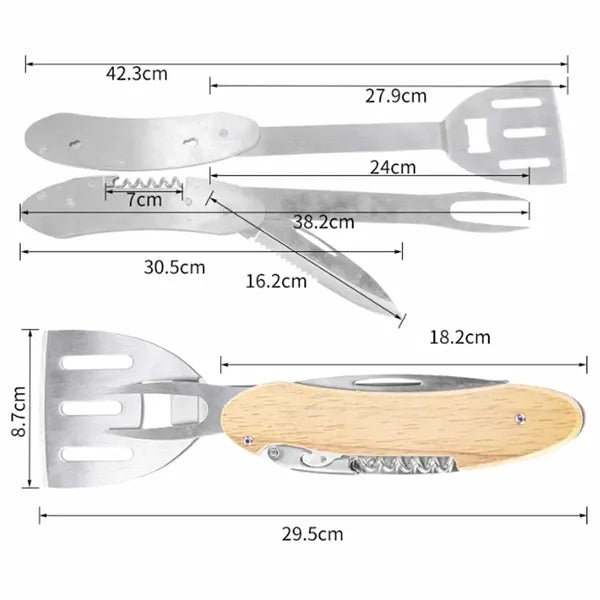 Multi Function BBQ Tool Set