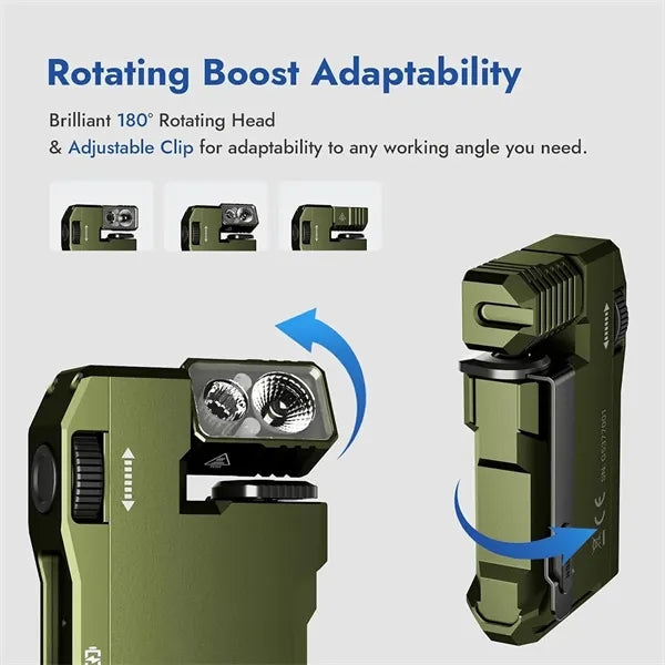 400 Lumens Rechargeable Keychain EDC Flashlight