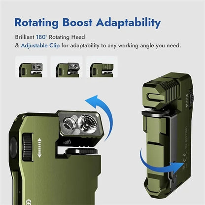 400 Lumens Rechargeable Keychain EDC Flashlight