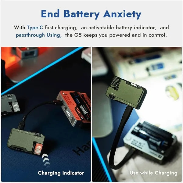 400 Lumens Rechargeable Keychain EDC Flashlight