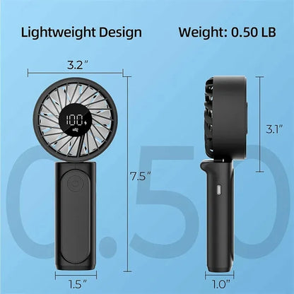 3600mAh Power Bank Handheld Personal Fan