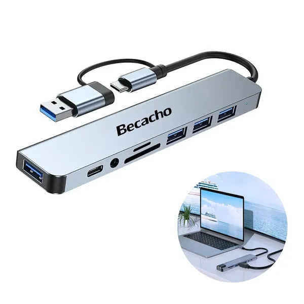 8 in 1 USB C Hub Docking Station