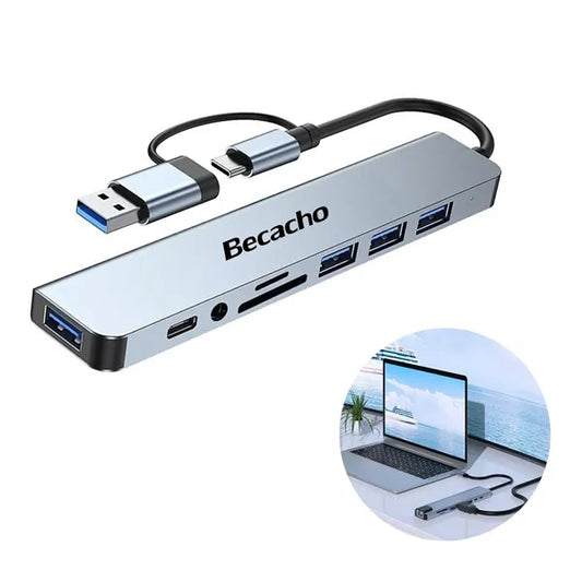 8 in 1 USB C Hub Docking Station