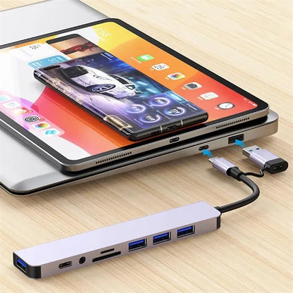 8 in 1 USB C Hub Docking Station