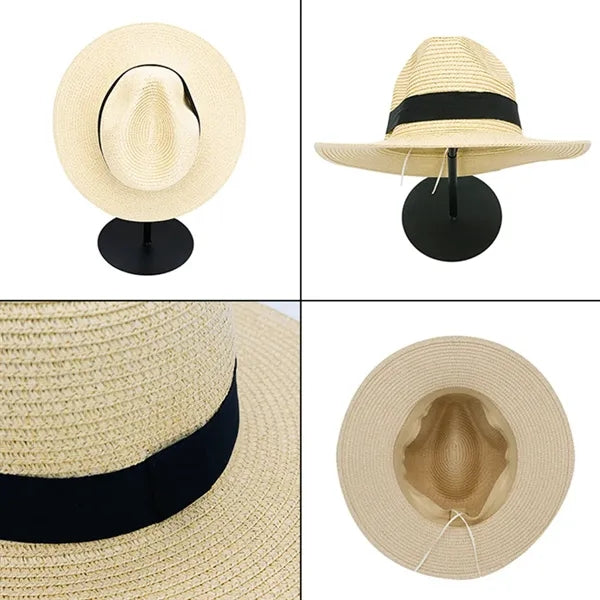 Wide Brim Straw Sun  UV Protection Beach Hat Summer Cap