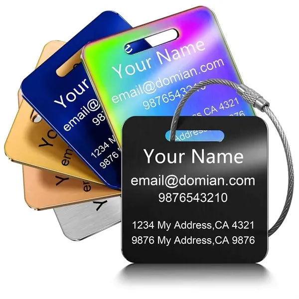 Stainless Steel Luggage Tag