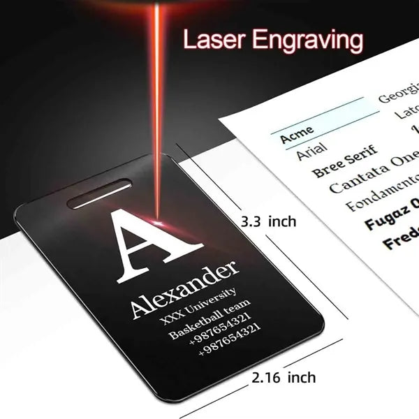 Stainless Steel Luggage Tag
