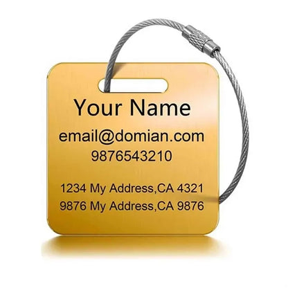 Stainless Steel Luggage Tag