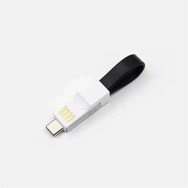 3 In 1 Magnetic Keychain USB Charging And Data Cable