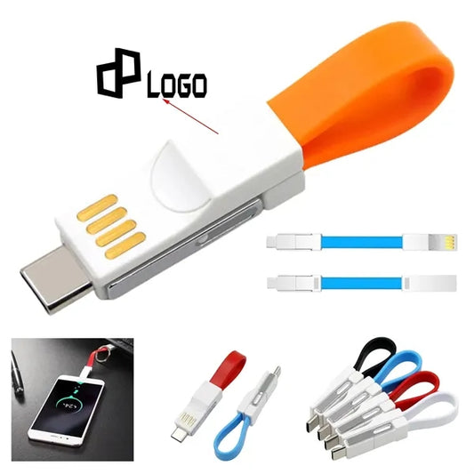 3 In 1 Magnetic Keychain USB Charging And Data Cable