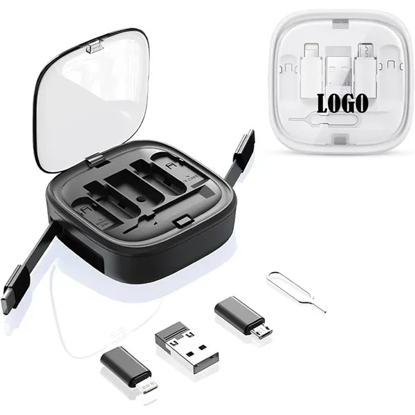 6-in-1 Fast Charging Cord Kit with Travel Storage Case