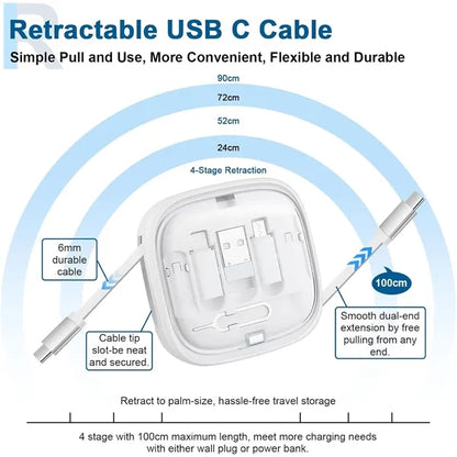 6-in-1 Fast Charging Cord Kit with Travel Storage Case