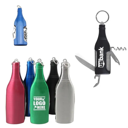 6-in-1 Multi-function Bottle Opener with Key Ring