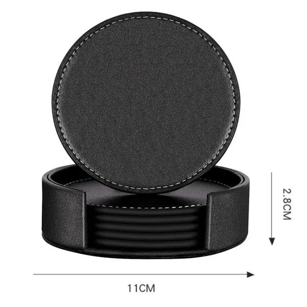 PU Leather Coaster Set