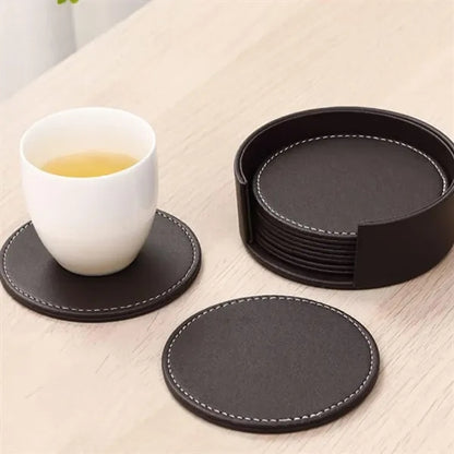 PU Leather Coaster Set