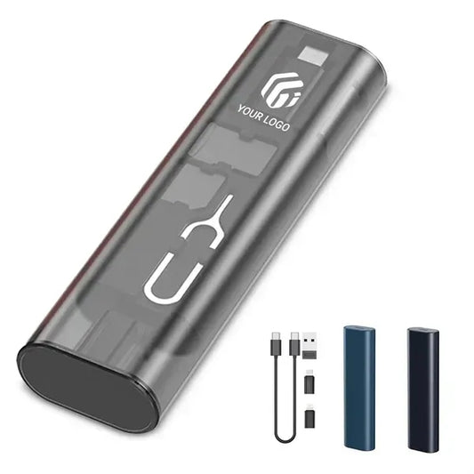 Compact charging cable usb adapter convertor kit
