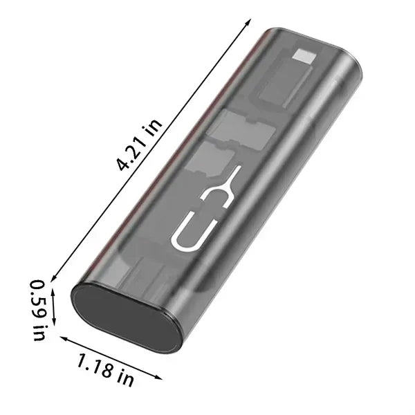Compact charging cable usb adapter convertor kit