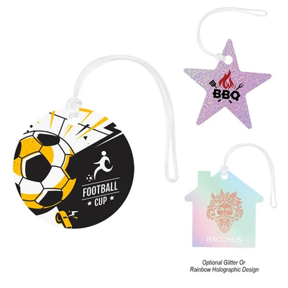 Acrylic Bag Tag - Custom Shape 4"