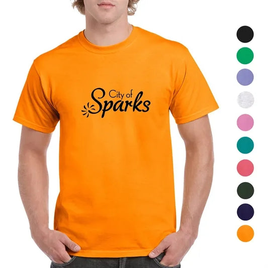 Gildan 5.3 oz 100% Preshrunk Cotton T-shirt w/ Custom Logo