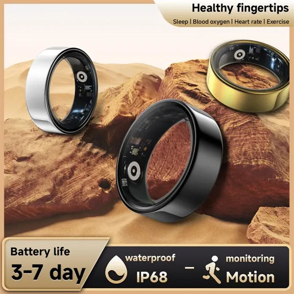 Smart Fitness Ring Health Monitor Heart Rate Sleep Tracking