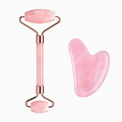 Jade Roller Facial Gua Sha Tool Set Scraping Massage Kit