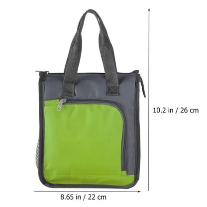 Insulated Lunch Cooler Tote Bag with Zipper Work School