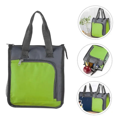 Insulated Lunch Cooler Tote Bag with Zipper Work School