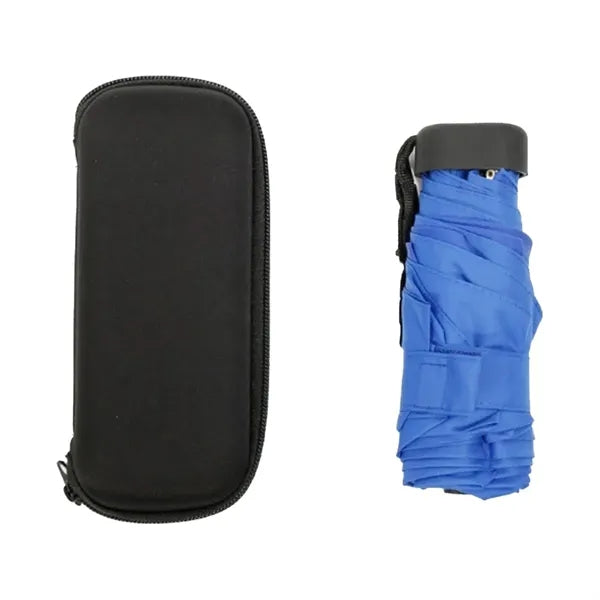 Compact Folding Travel Umbrella with Case Windproof Portable