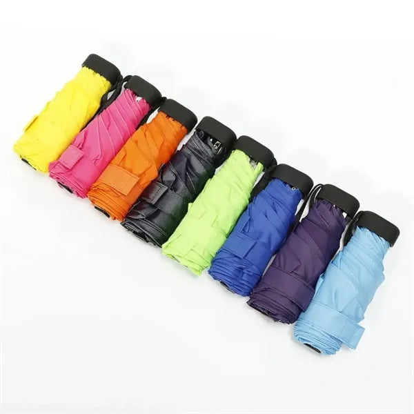 Compact Folding Travel Umbrella with Case Windproof Portable