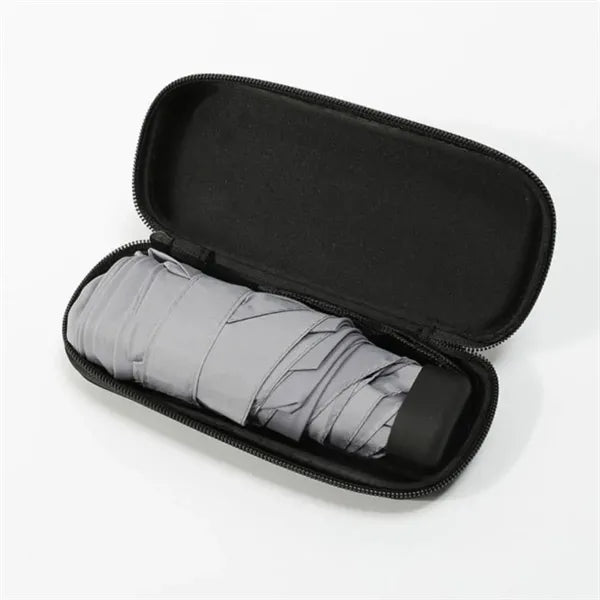 Compact Folding Travel Umbrella with Case Windproof Portable