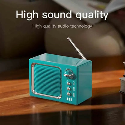 Vintage White Noise Bluetooth Speaker