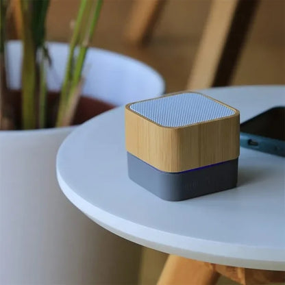 Eco-Friendly Bamboo Wireless Bluetooth Speaker Rechargeable