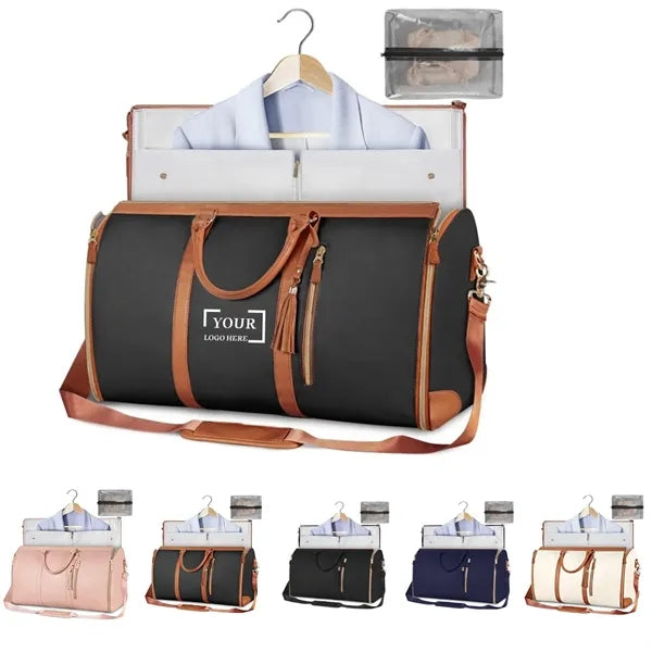 PU Leather Garment Travel Bag