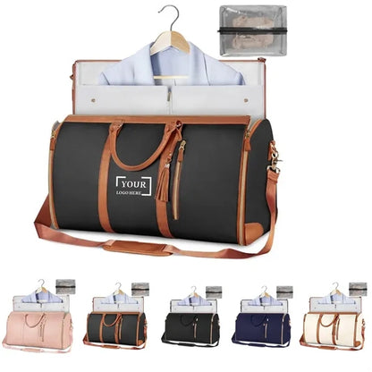 PU Leather Garment Travel Bag