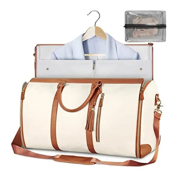 PU Leather Garment Travel Bag