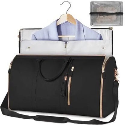 PU Leather Garment Travel Bag