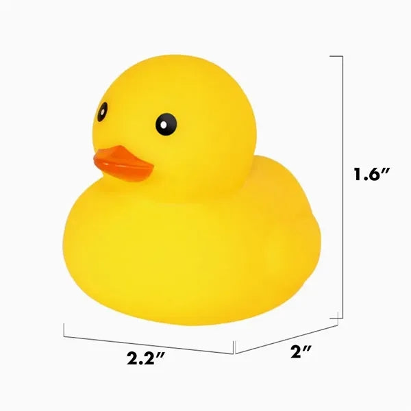 Colorful Rubber Duck Mini Floating Bath Toys Squeezable