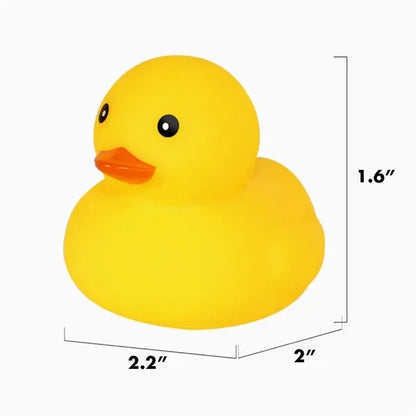 Colorful Rubber Duck Mini Floating Bath Toys Squeezable