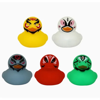 Colorful Rubber Duck Mini Floating Bath Toys Squeezable