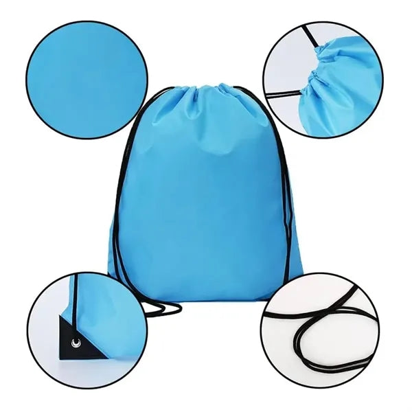 Waterproof Drawstring Backpack Cinch Bag Lightweight Gym