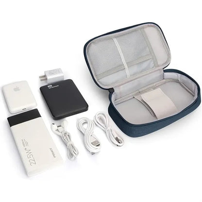 Portable Travel Electronics Organizer Case Cable Tech Pouch